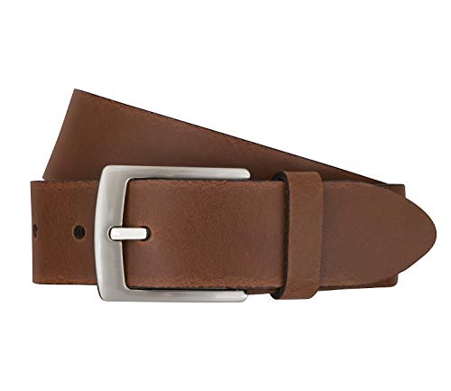 Bernd Götz Herren Leder Gürtel 35 mm Ledergürtel Jeansgürtel Herrengürtel kürzbar (120 cm, Cognac) von Bernd Götz