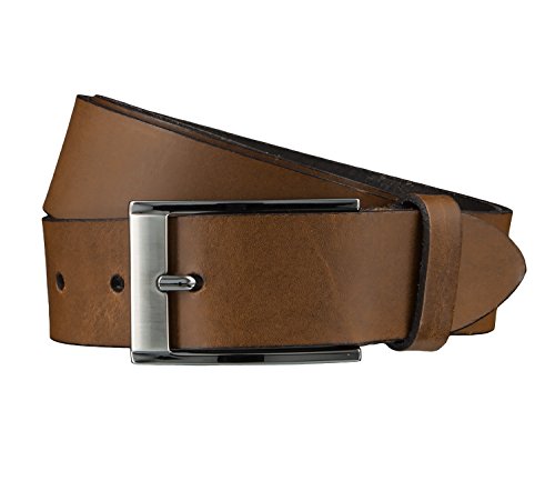 Bovino Gürtel Herrengürtel Ledergürtel Leder Cognac 3733, Farbe:Braun, Länge:100 cm von Bernd Götz