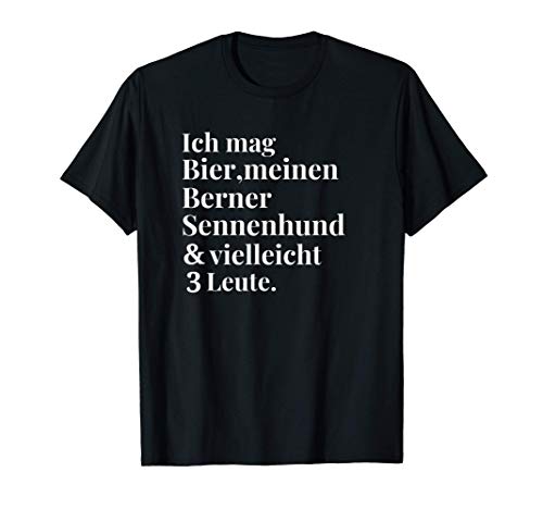 Berner Sennenhund Bier Lustige Hunde Geschenke Frauen T-Shirt von Berner Sennenhund Geschenke