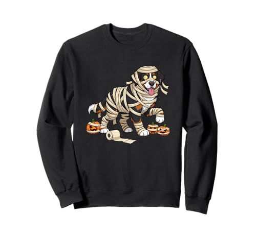 Berner Moutain Hund Mama Kürbis Halloween Kinder Herren Damen Sweatshirt von Bernese Moutain Lovers Halloween Outfits Boy Girl