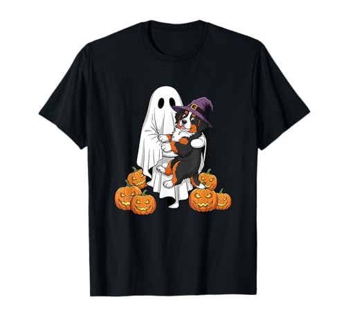 Ghost Berner Moutain Kürbis Halloween Kinder Herren Damen T-Shirt von Bernese Moutain Lovers Halloween Outfits Boy Girl