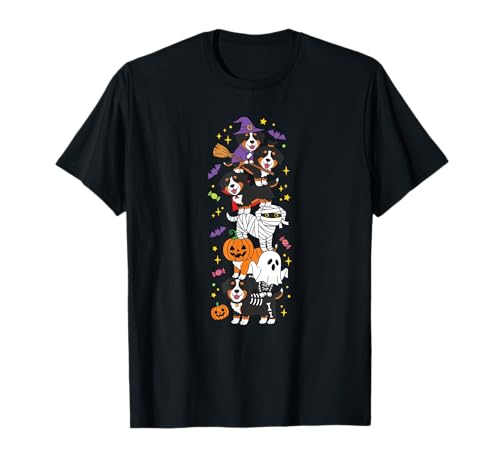 Berner Berghund Vampir Geist Halloween Kinder Herren Damen T-Shirt von Bernese Moutain Lovers Halloween Skeleton Outfits