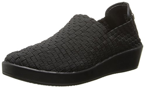 Bernie Mev Damen Glatt Cha Cha Slip-On Loafer, schwarz, 35.5/36 EU von Bernie Mev