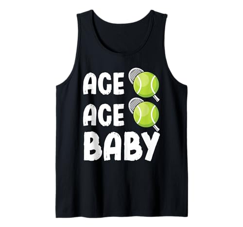 Ace Ace Baby Tennis Spruch Tank Top von Bernie's Tennis Gift Idea For A Girl