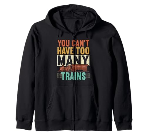Man kann nicht zu viele Züge haben Railroad Engineer Railway Kapuzenjacke Man kann nicht zu viele Züge haben Railroad Engineer Railway Kapuzenjacke von BernieDesigns Train Watching Railway Engineer