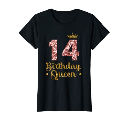 Damen 14. Königin Geburtstag 14 Jahre 14 T-Shirt Damen 14. Königin Geburtstag 14 Jahre 14 T-Shirt von BerniesDesigns Queen Birthday Geburtstag