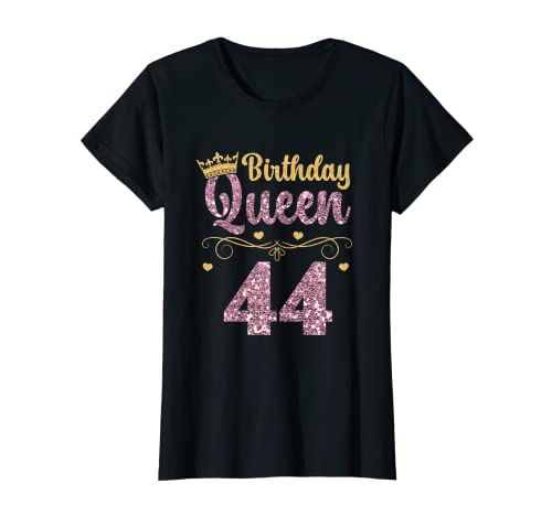 Damen 44. Königin Geburtstag 44 Jahre 44. Geburtstag T-Shirt von BerniesDesigns Queen Birthday Geburtstag