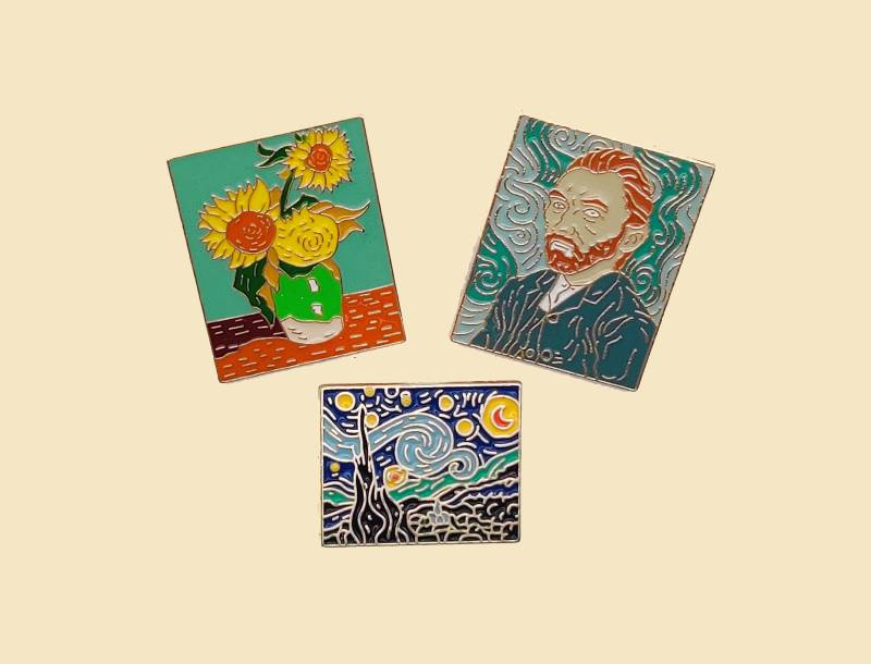 Van Gogh Selbstporträt Anstecknadeln/Van Liebhaber Geschenk/Kunst Anstecker/Kunst Emaille Anstecker/Expressionismus/Van Gogh/Sonnenblumen Anstecker/ Van Gogh Selbstporträt Anstecknadeln/Van Liebhaber Geschenk/Kunst Anstecker/Kunst Emaille Anstecker/Expressionismus/Van Gogh/Sonnenblumen Anstecker/ von BerniesWonderland