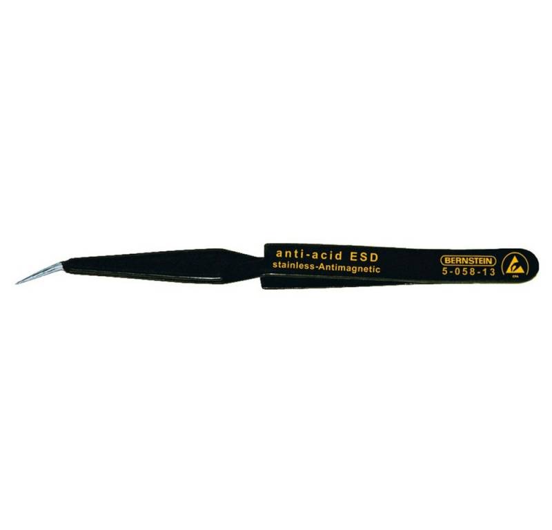 Bernstein Tools Pinzette Bernstein Tools 5-058-13 SMD-Pinzette 31b SA Spitz, gebogen 120 mm von Bernstein Tools