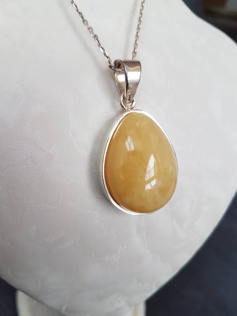 Bernstein , Anhänger in Silber Silberanhänger Amber Silver von BernsteinBoutique