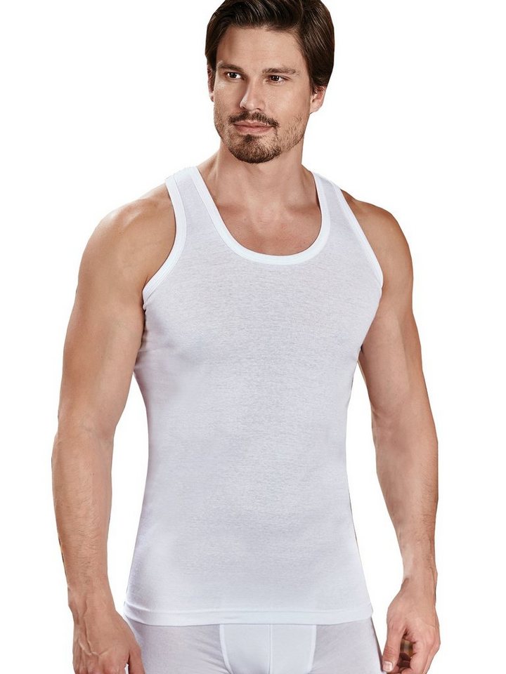 Berrak Collection Unterhemd Herren Slimfit Jersey Business Achselshirt Weiß, BS1030 von Berrak Collection