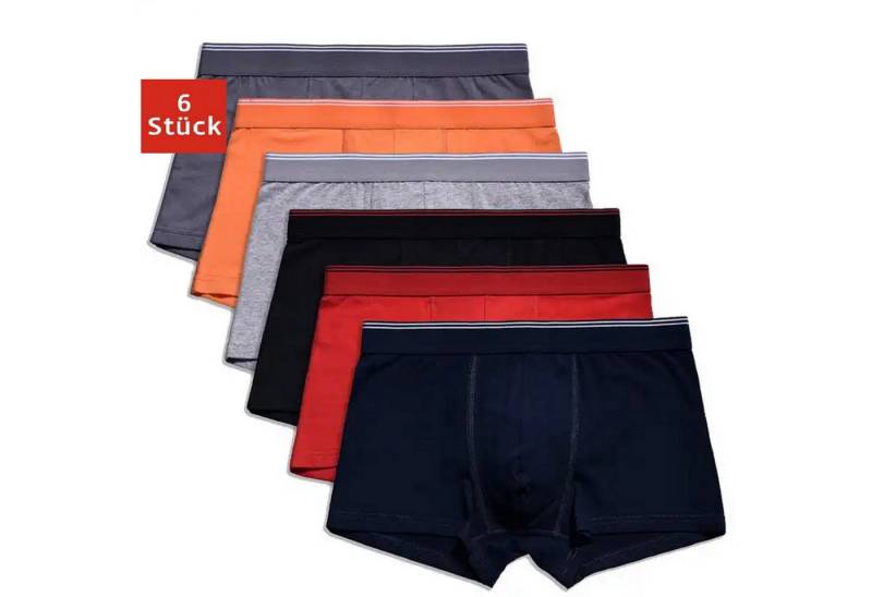 DDOnlineShop Boxershorts Herren Boxershorts 6er Pack – Baumwolle Stretch Unterwäsche (A1097) (Packung, Spar-Set, 6-St., 6er-Pack) Premium Qualität von DDOnlineShop