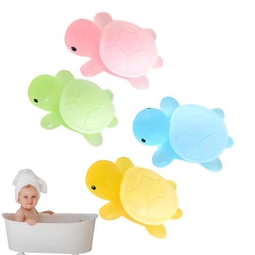 Handgemachte Seife | 4 x süße Schildkrötenform-Seife, feuchtigkeitsspendende Waschung, natürliche sanfte Körperwäsche für und Mädchen, sendet Gedanken und Wärme als Wahl von Berriphonia