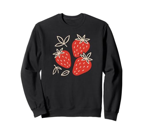 Süßes Erdbeeren und Blätter-Frucht-Design für Kinder, Frauen Sweatshirt Süßes Erdbeeren und Blätter-Frucht-Design für Kinder, Frauen Sweatshirt von Berry Bright Apparel