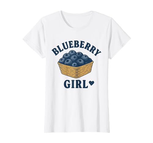 Damen-Korb im Vintage-Stil mit Blaubeermotiv für Mädchen T-Shirt Damen-Korb im Vintage-Stil mit Blaubeermotiv für Mädchen T-Shirt von Berry Lover Cottagecore Girl