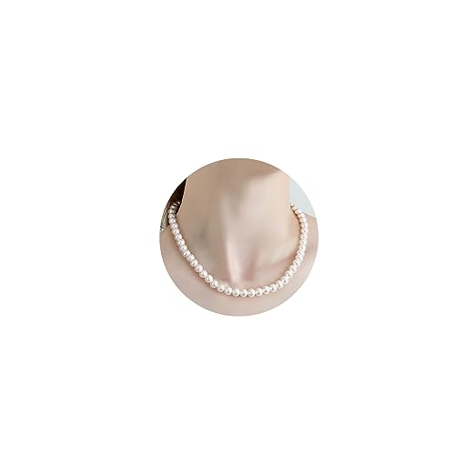 8mm Perlenkette Damen, Perlenkette Choker Perlen Kette Damen Modeschmuck Damen für Liebe, Perlenkette Frauen Pearl Necklace für Freunde, Kette Perle Halskette Damen Geschenke für Frauen Valentinstag von Berry Only