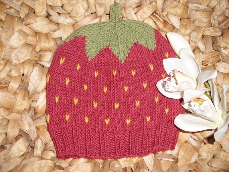 Erdbeermütze - Baby- Und Kindermütze Aus 100% Wolle Einzelstück Handgestrickt Erdbeermütze - Baby- Und Kindermütze Aus 100% Wolle Einzelstück Handgestrickt von BerryBox