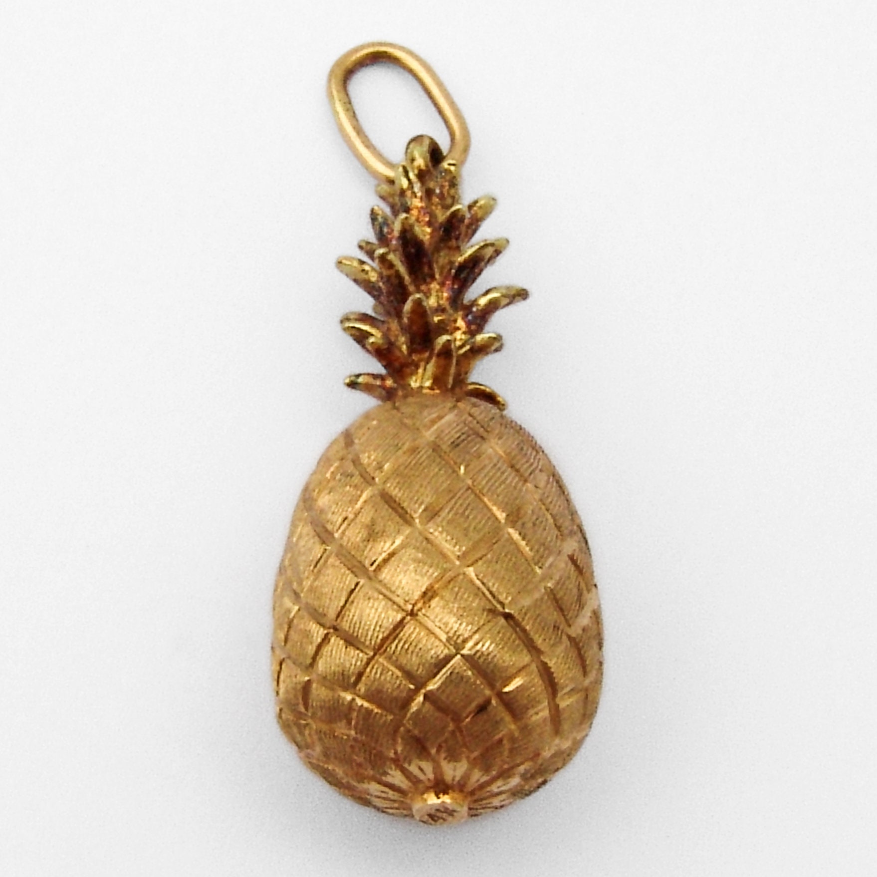 Ananas Charm Anhänger 14K Gelbgold von BerrysGems