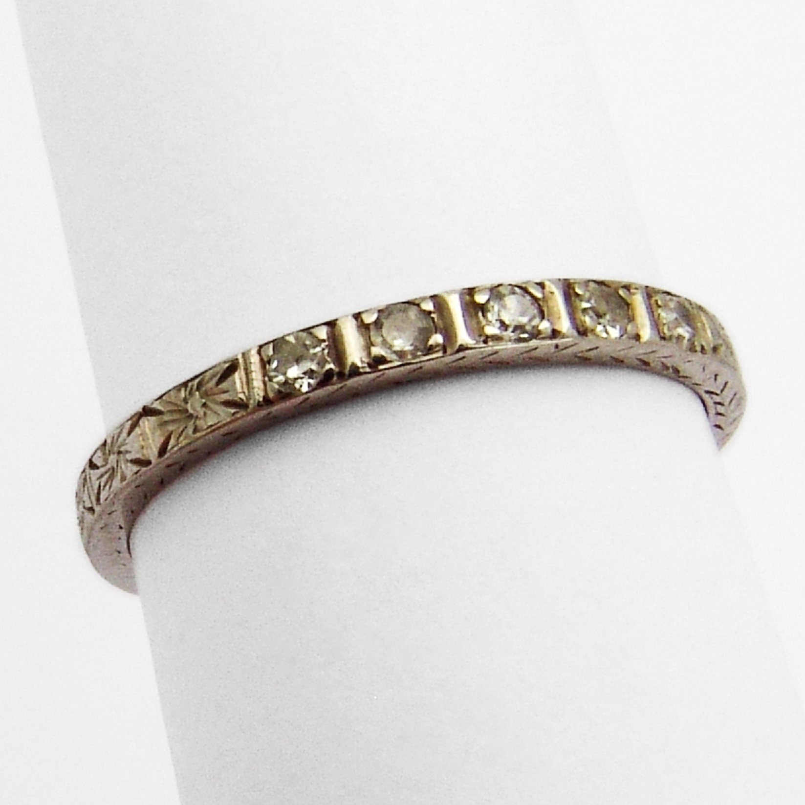 Diamant Ring Band 18K Weißgold von BerrysGems