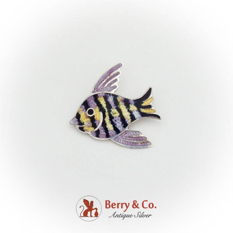 Figural Fisch Brosche Pin Emaille Sterlingsilber Mexico Figural Fisch Brosche Pin Emaille Sterlingsilber Mexico von BerrysGems