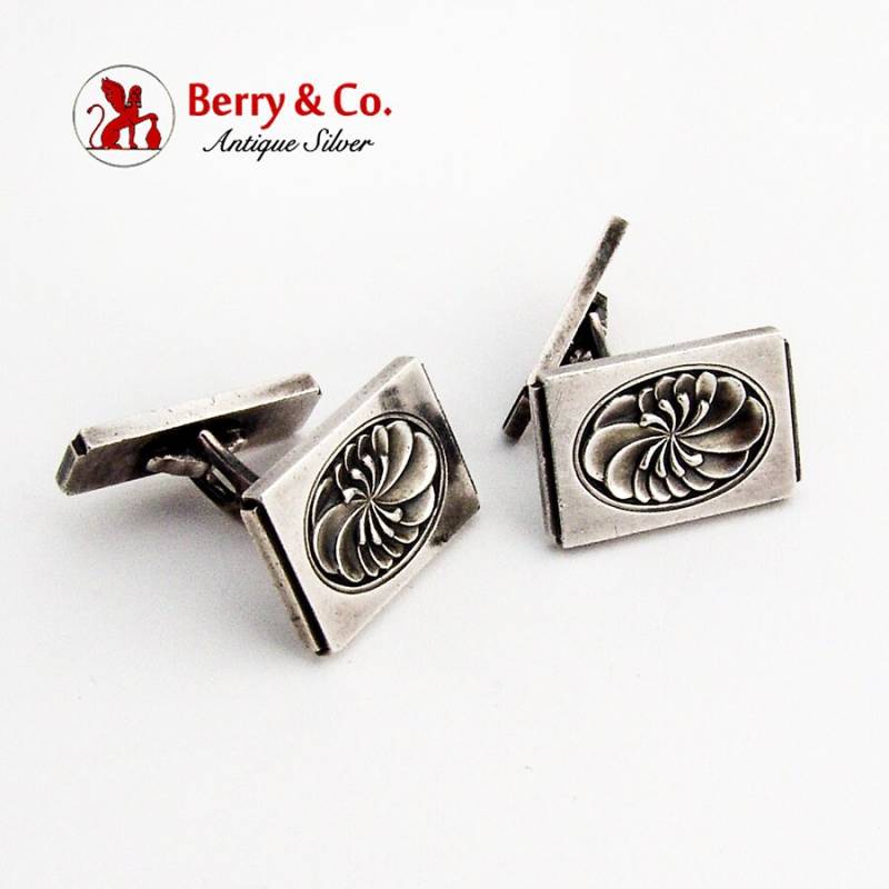 Vintage Georg Jensen Manschettenknöpfe #59 A Sterling Silber von BerrysGems