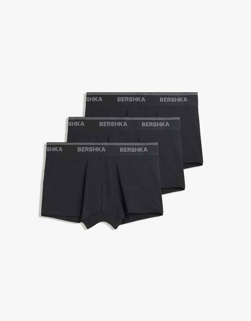 Bershka - 3er-Pack Boxershorts in Grau von Bershka