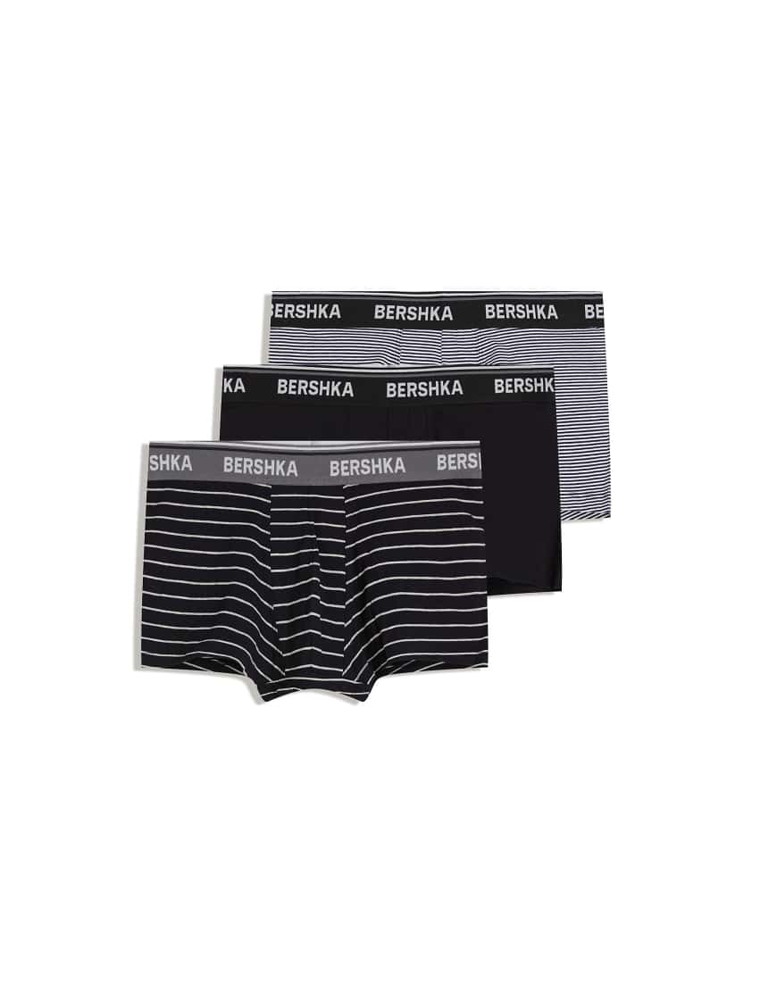 Bershka - 3er-Pack Boxershorts in Schwarz von Bershka