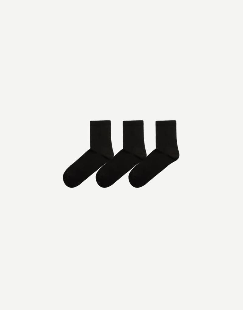 Bershka - 3er-Pack Sportsocken in Schwarz von Bershka