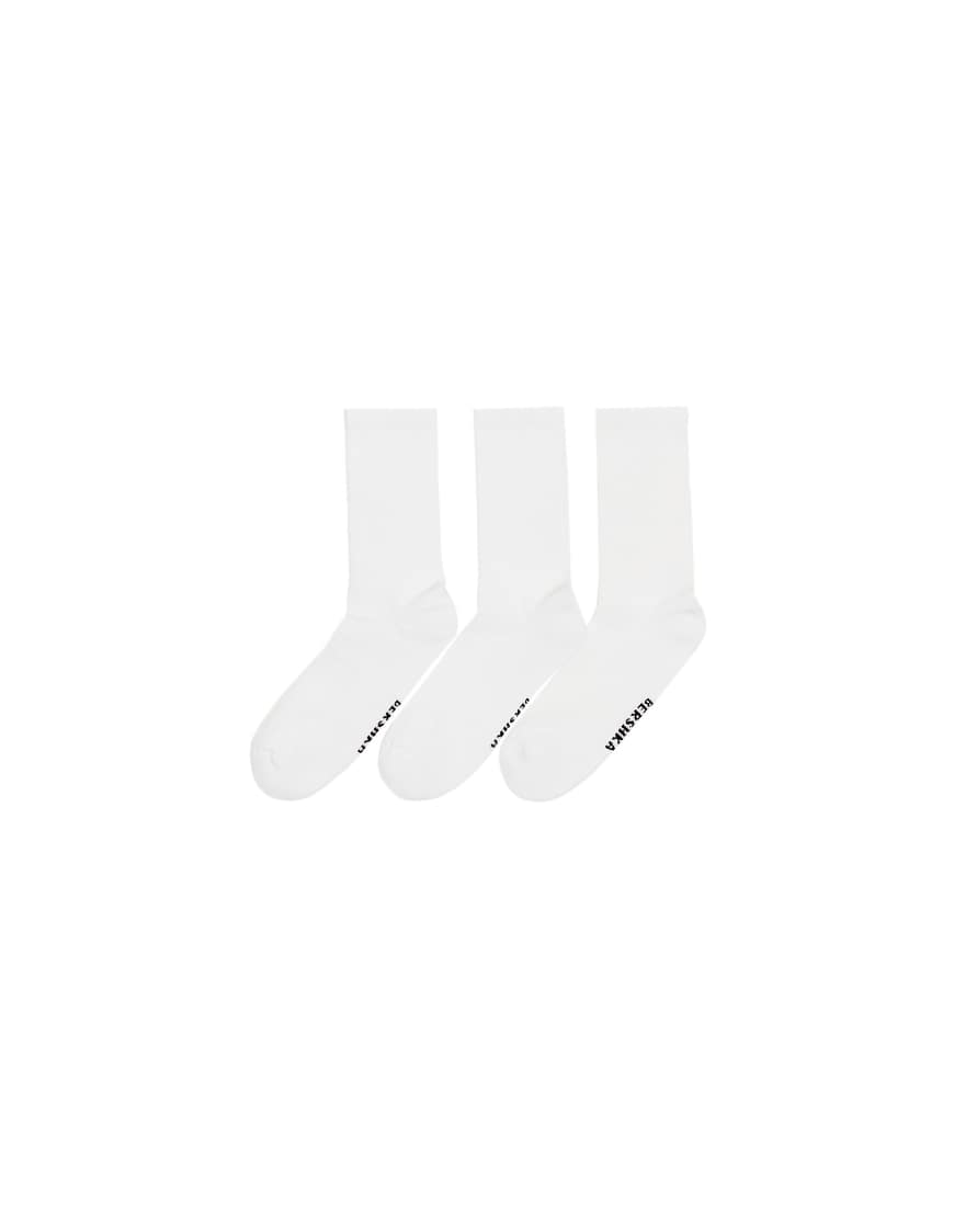 Bershka - 3er-Pack Sportsocken in Weiß von Bershka