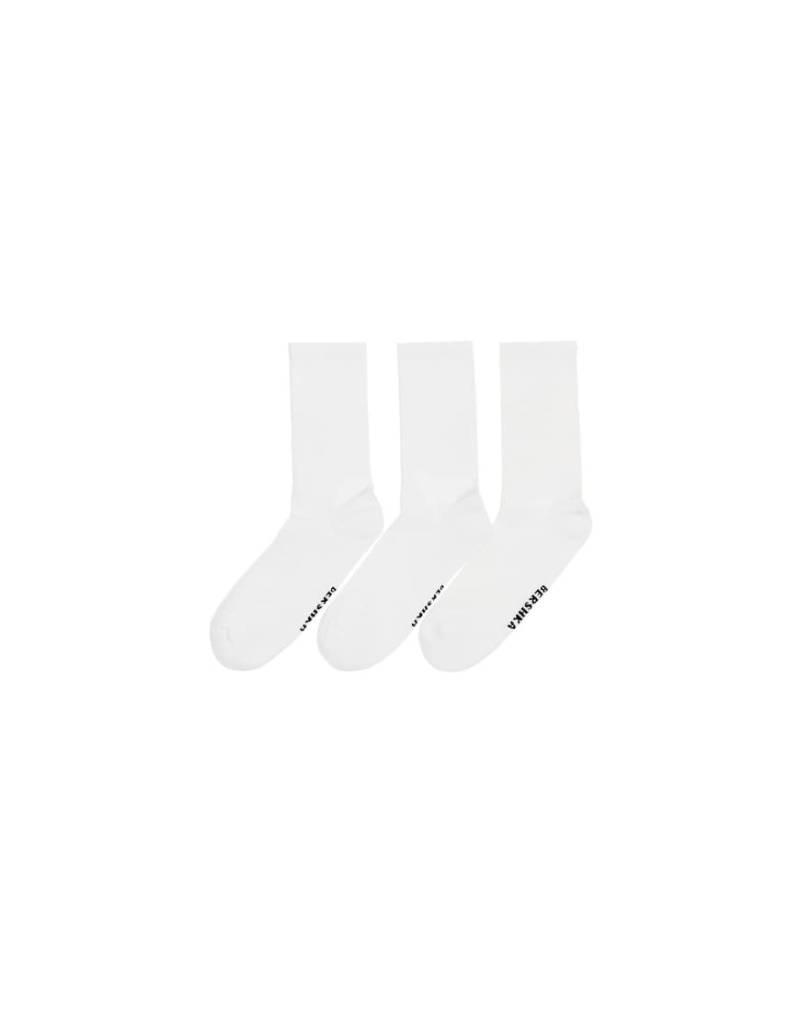 Bershka - 3er-Pack Sportsocken in Weiß von Bershka