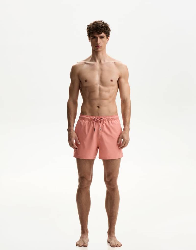 Bershka - Badehose in Pfirsich-Orange von Bershka