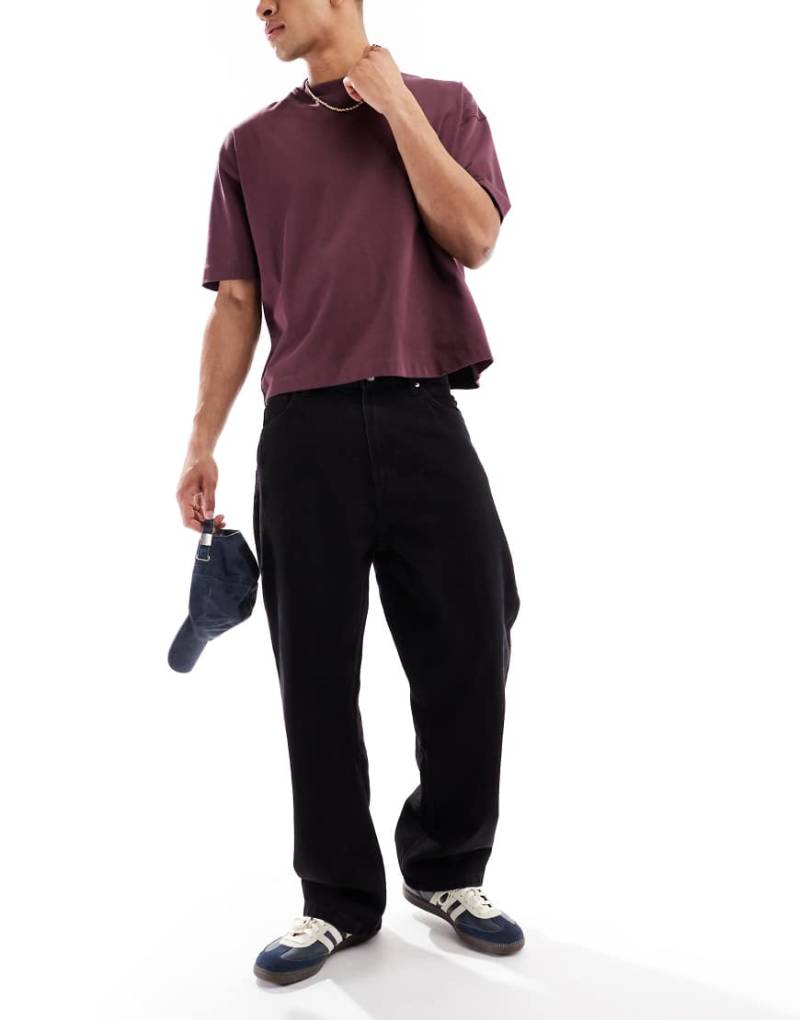 Bershka - Baggy-Jeans in Schwarz von Bershka