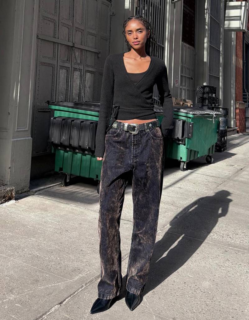 Bershka Ballerina-Cardigan Damen Xs Schwarz von Bershka