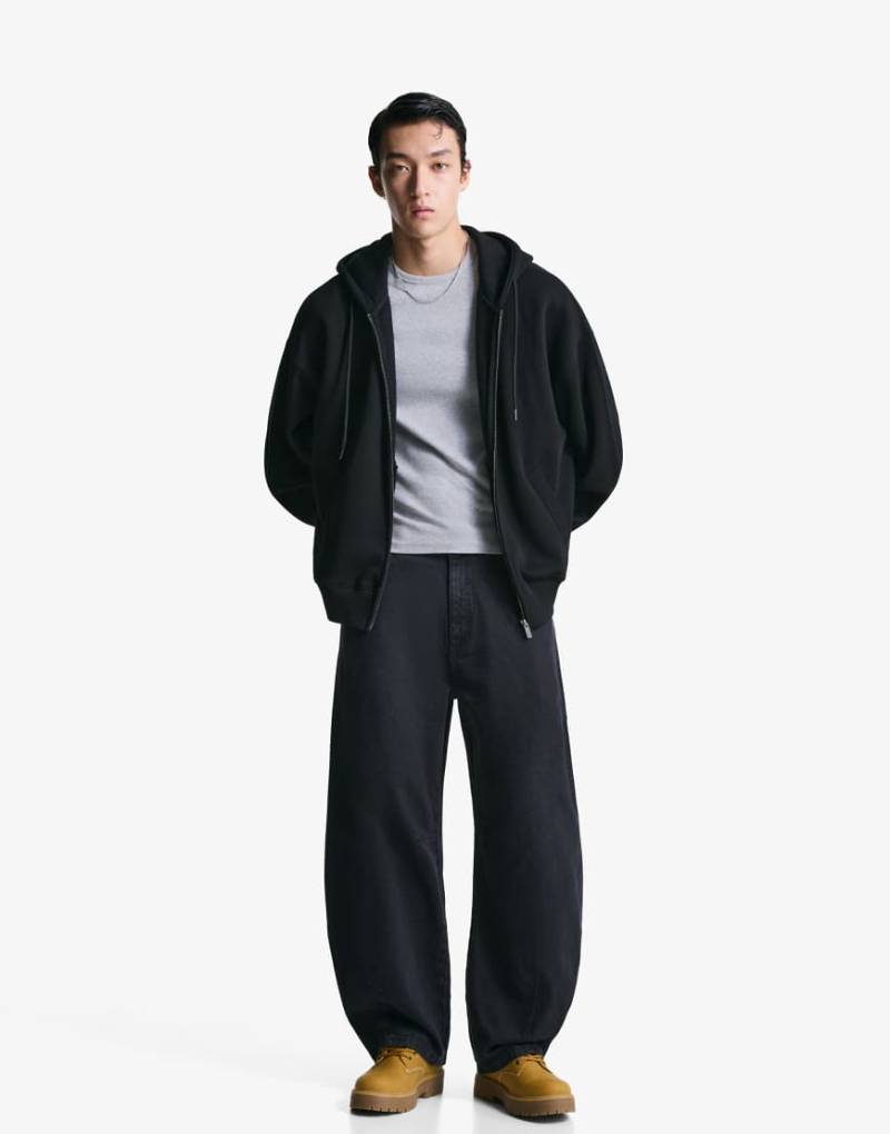 Bershka - Barrel-Hose in Schwarz von Bershka