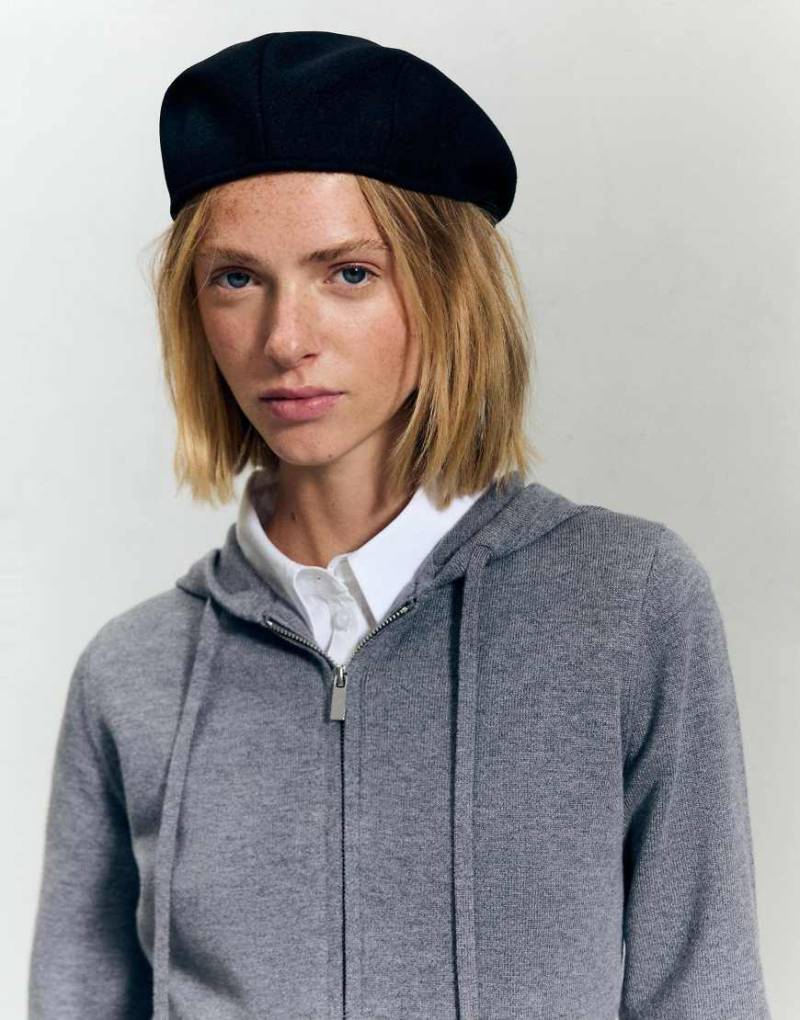 Bershka - Baskenmütze in Schwarz von Bershka