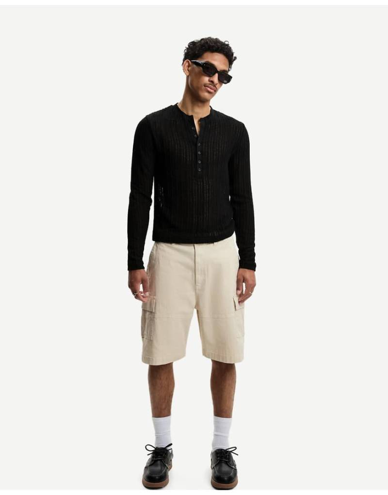 Bershka - Bermuda-Cargo-Shorts in Beige-Neutral von Bershka