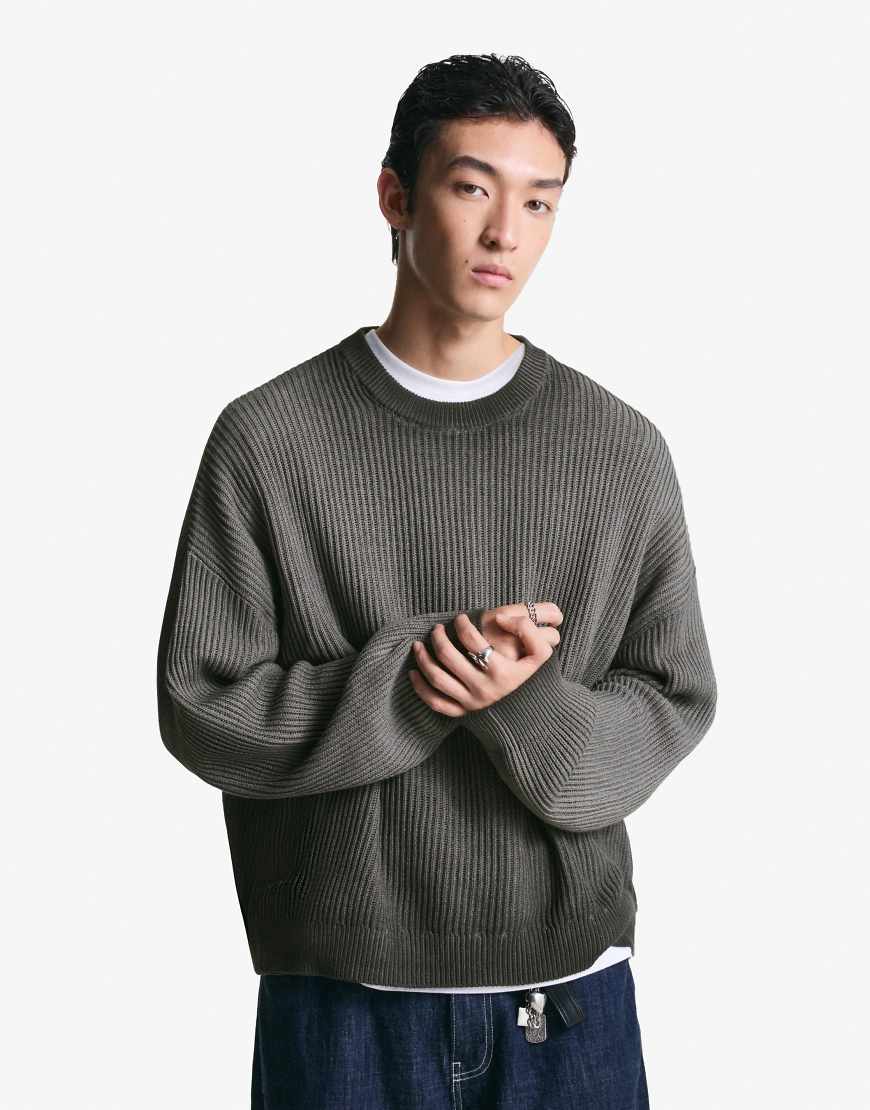 Bershka - Boxy-Fit-Pullover in Schwarz von Bershka