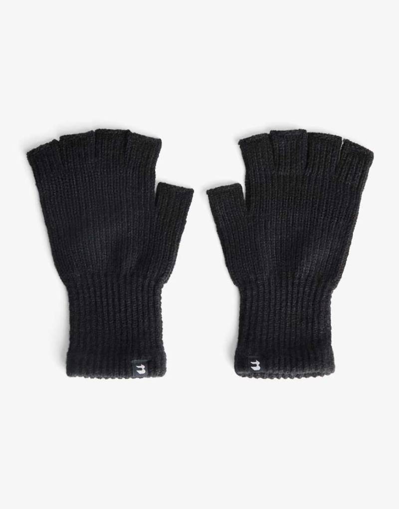 Bershka - Gestrickte fingerlose Handschuhe in Schwarz Bershka - Gestrickte fingerlose Handschuhe in Schwarz von Bershka