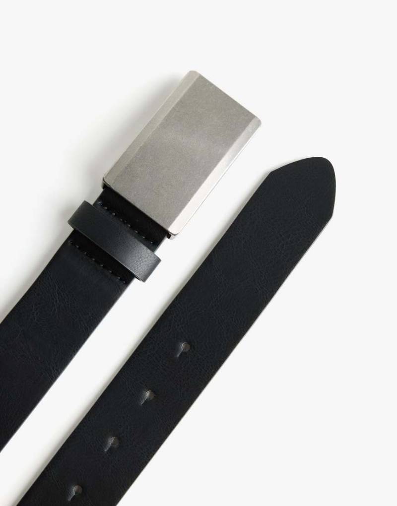 Bershka - Gürtel in Schwarz mit Koppelschließe von Bershka