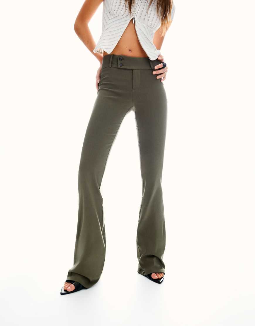 Bershka - Hose aus Bengaline in Grün Bershka - Hose aus Bengaline in Grün von Bershka