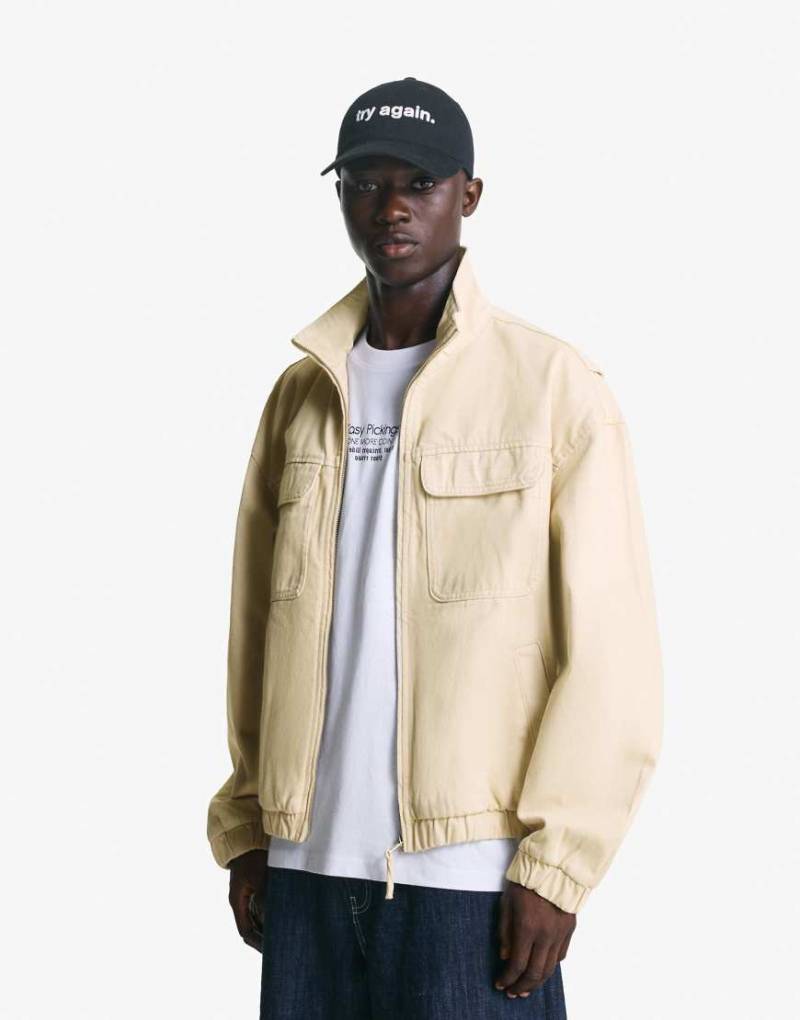 Bershka - Jacke in Camel mit Taschen-Neutral von Bershka