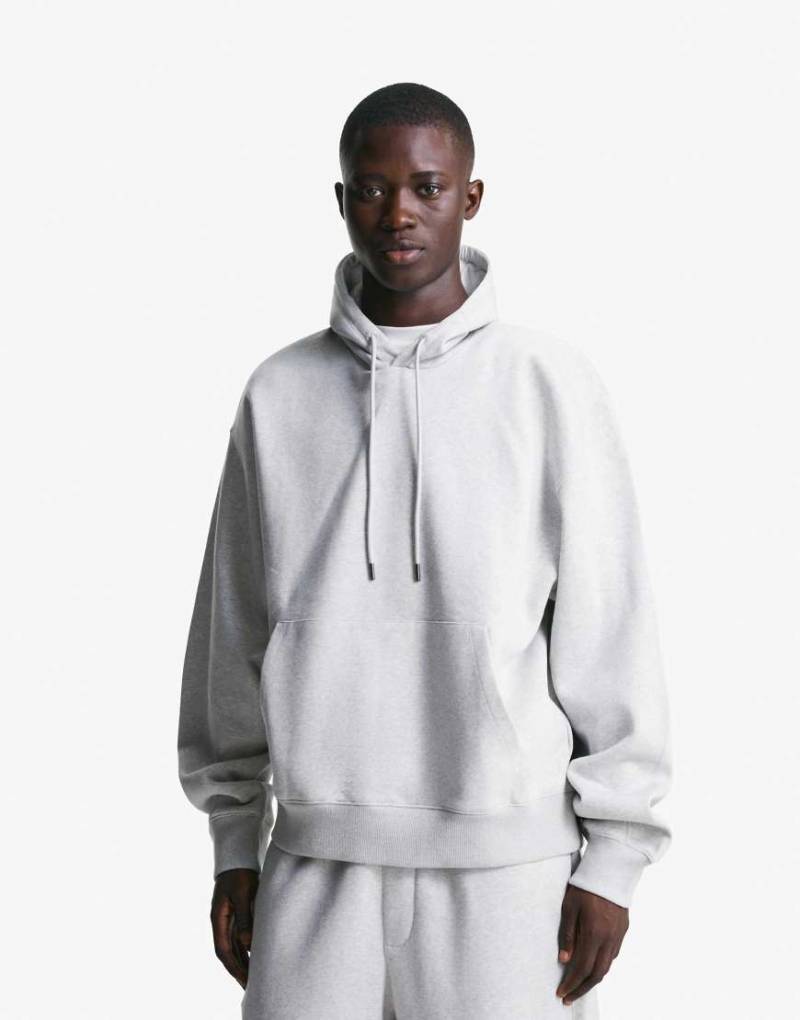 Bershka - Kapuzenpullover in Hellgrau von Bershka