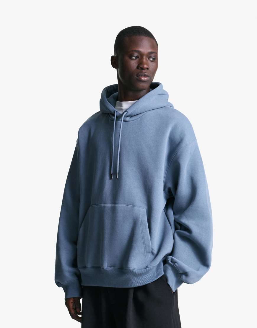 Bershka - Kapuzenpullover in Jeansblau von Bershka