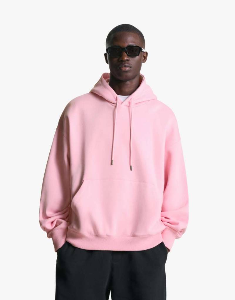 Bershka - Kapuzenpullover in Rosa von Bershka
