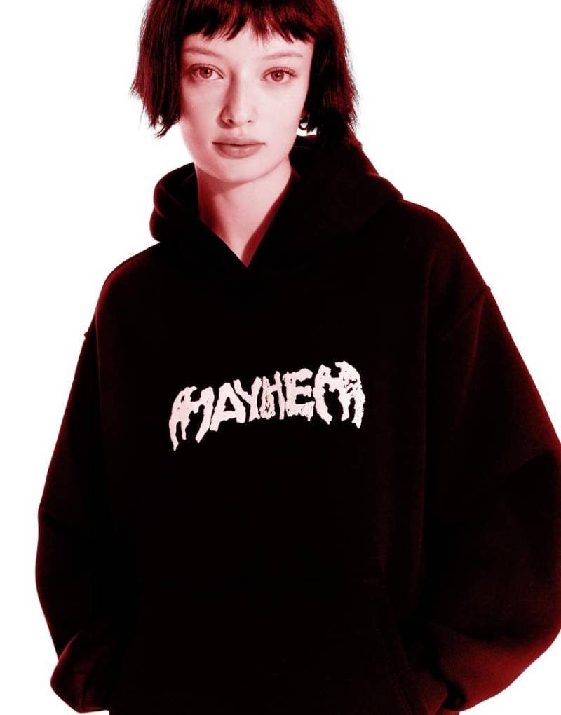 Bershka - Kapuzenpullover in Schwarz mit Lady Gaga Print Bershka - Kapuzenpullover in Schwarz mit Lady Gaga Print von Bershka