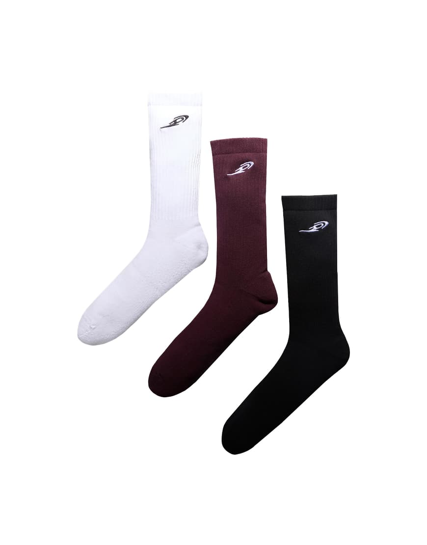 Bershka - Out of Core - 3er-Pack Socken in Weiß von Bershka