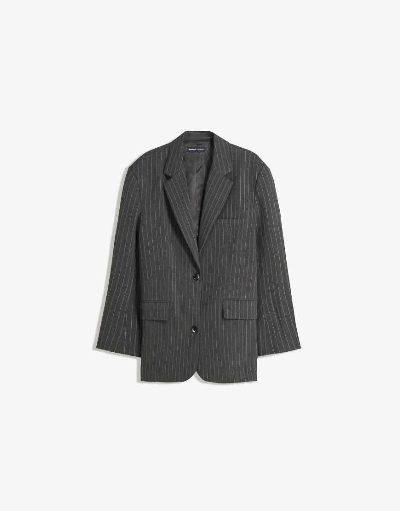 Bershka - Oversize-Blazer in Grau von Bershka
