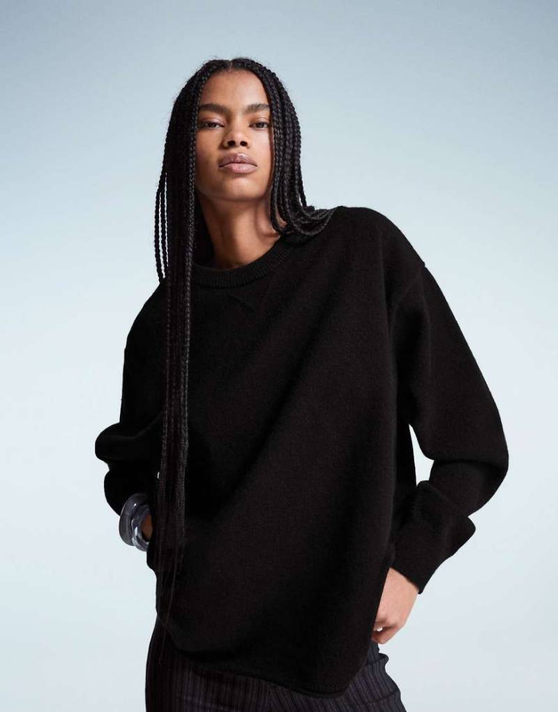 Bershka - Oversize-Pullover in Schwarz Bershka - Oversize-Pullover in Schwarz von Bershka