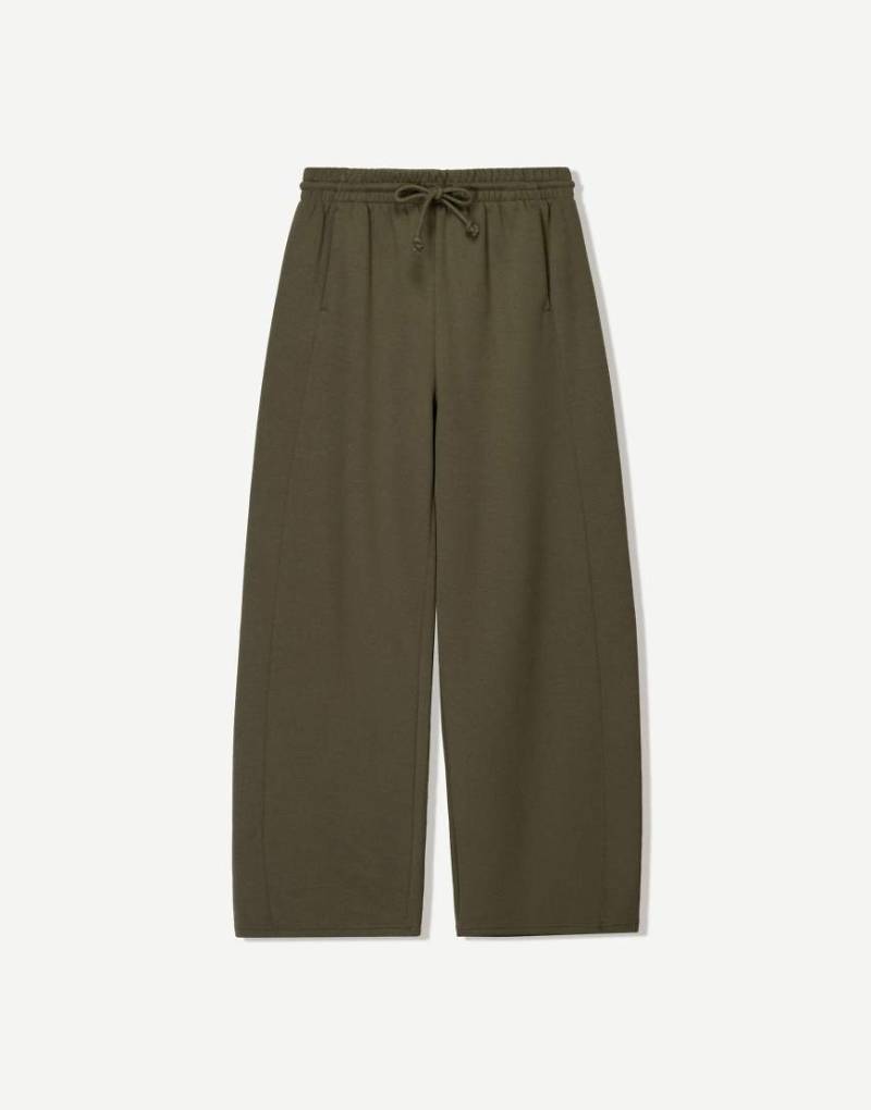 Bershka - Push - Barrel-Hose in Khaki-Grün von Bershka