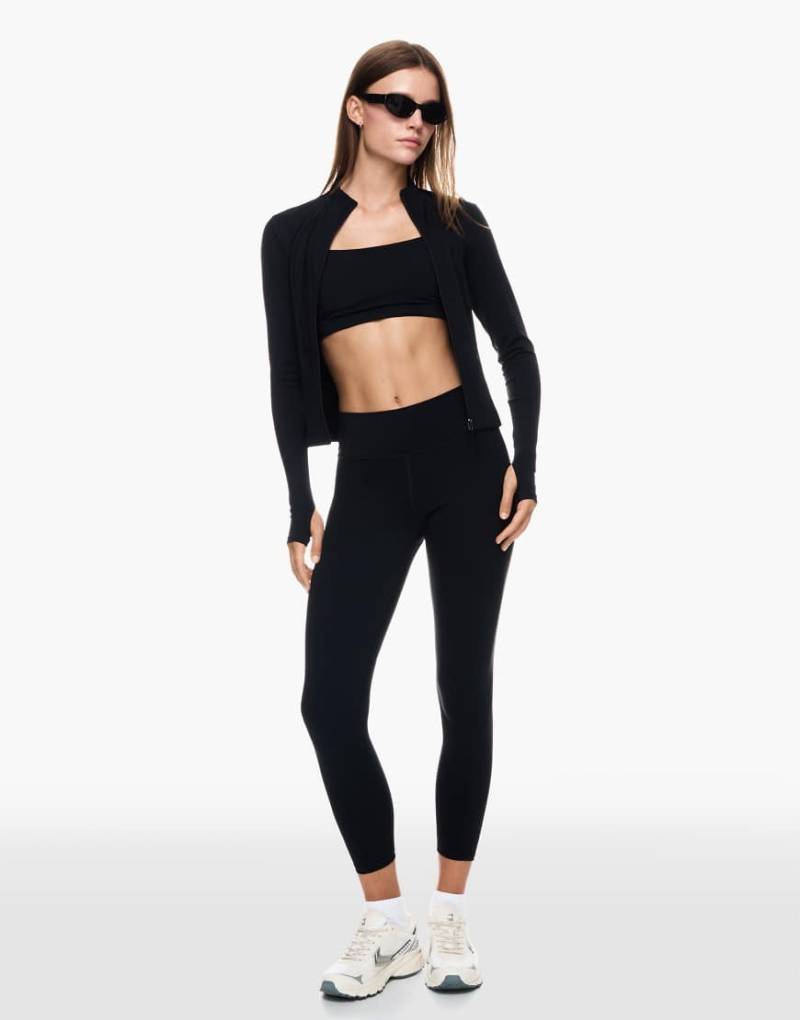 Bershka - Schnelltrocknende und atmungsaktive Leggings in Schwarz von Bershka